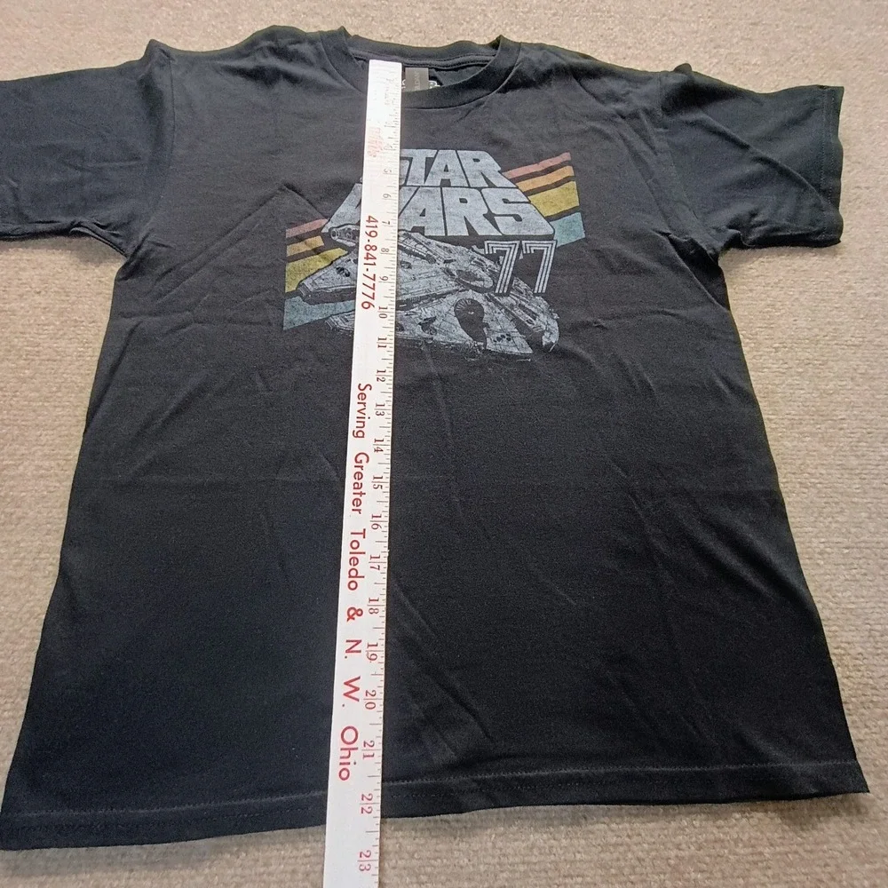 Star Wars 77  Fighter Graphic Youth LARGE Black Short‎ Sleeve T-shirt Tee Shirt